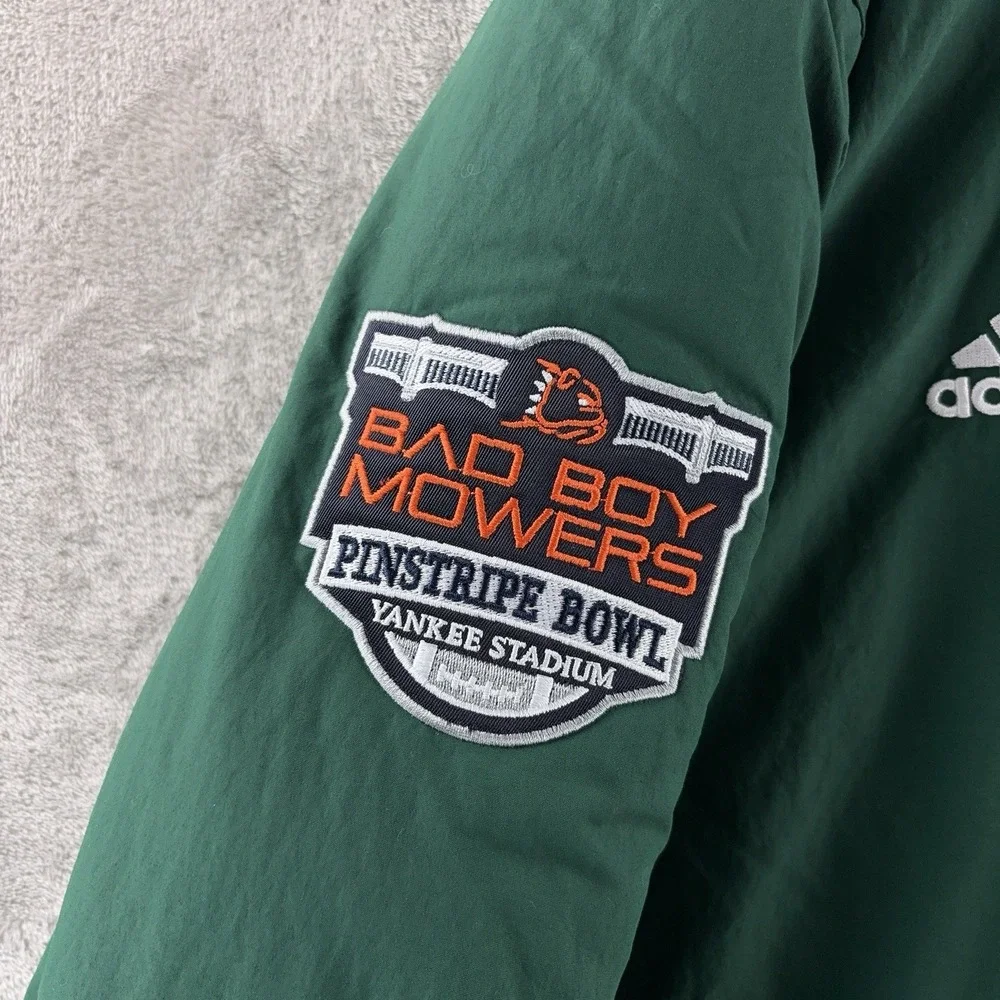 Adidas Miami Hurricanes Puffer‎ Jacket Mens Size 2XL Green Team Issued Varsity - Picture 5 of 11